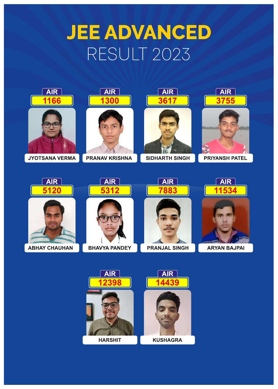 Original catalogue page 8: JEE Advanced 2023