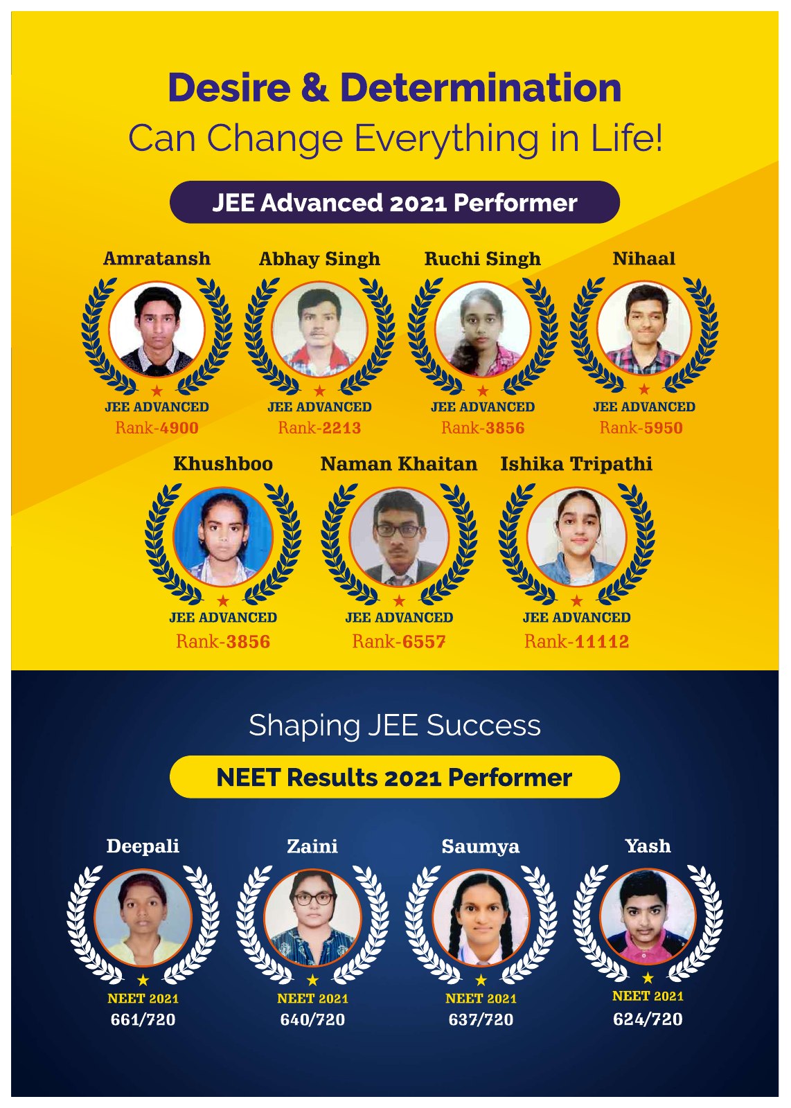 Original catalogue page 12: JEE Advanced & NEET 2021
