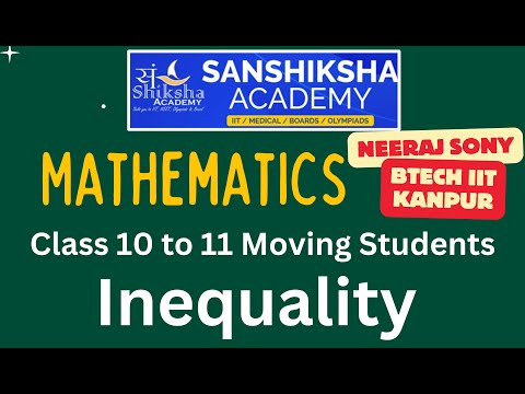 YouTube thumbnail: Master Inequalities for JEE & Olympiads