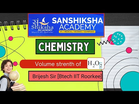 YouTube thumbnail: Volume Strength of Hydrogen Peroxide