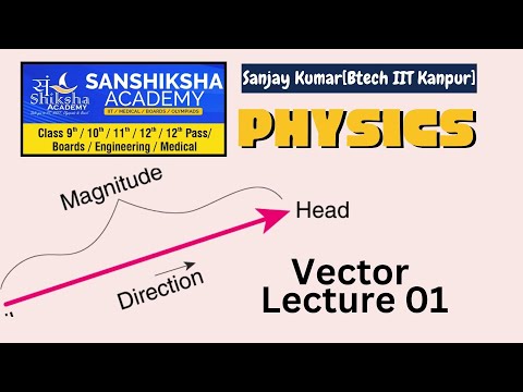 YouTube thumbnail: Vectors in Physics: Class 11 Basics